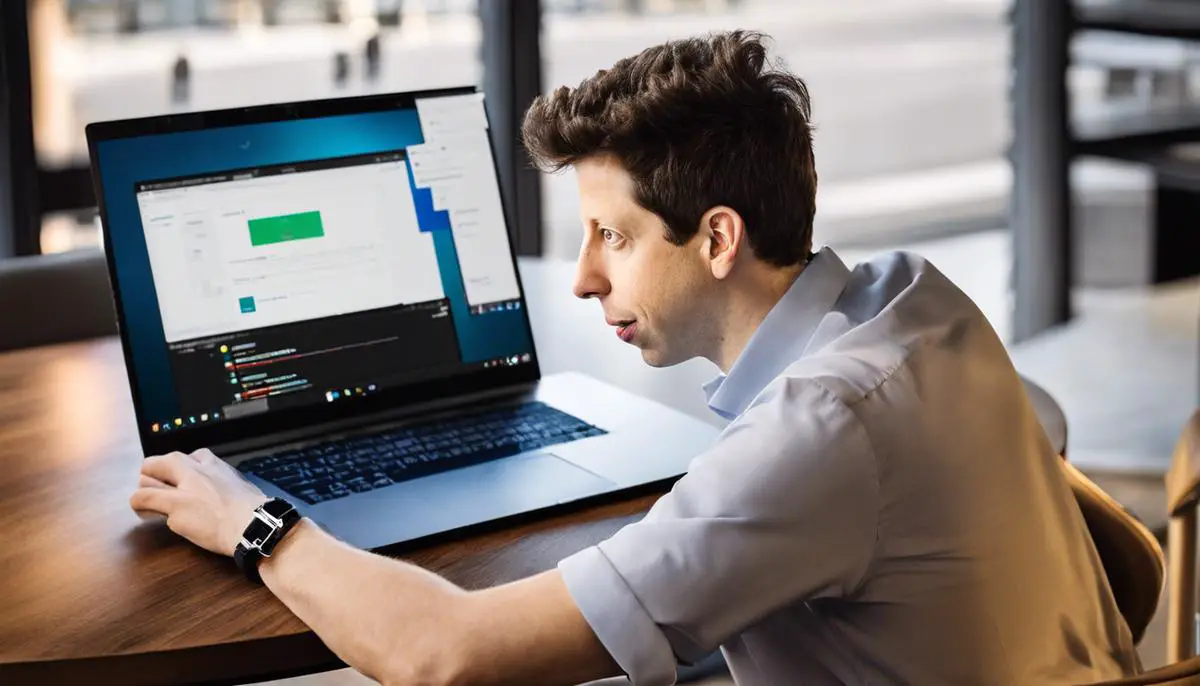 Sam Altman - An image of Sam Altman, a pioneer and visionary in the field of AI, whose hiring at Microsoft has created immense buzz in the industry.