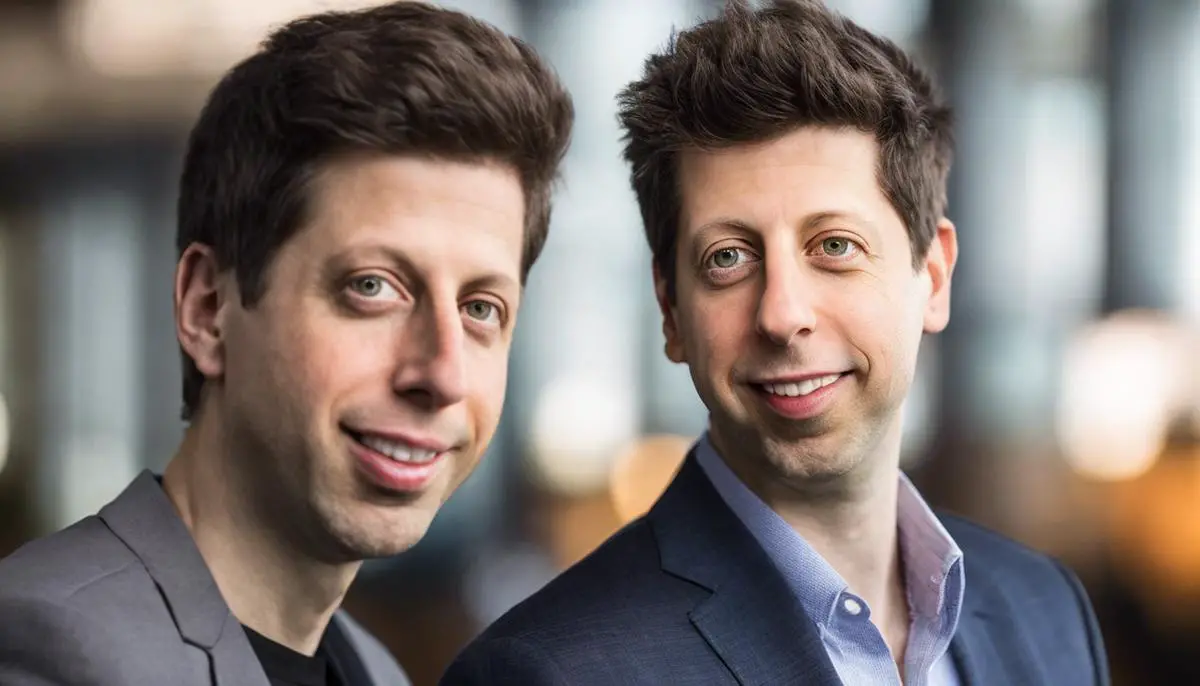 A headshot of Sam Altman, a pioneering figure in the world of Artificial Intelligence